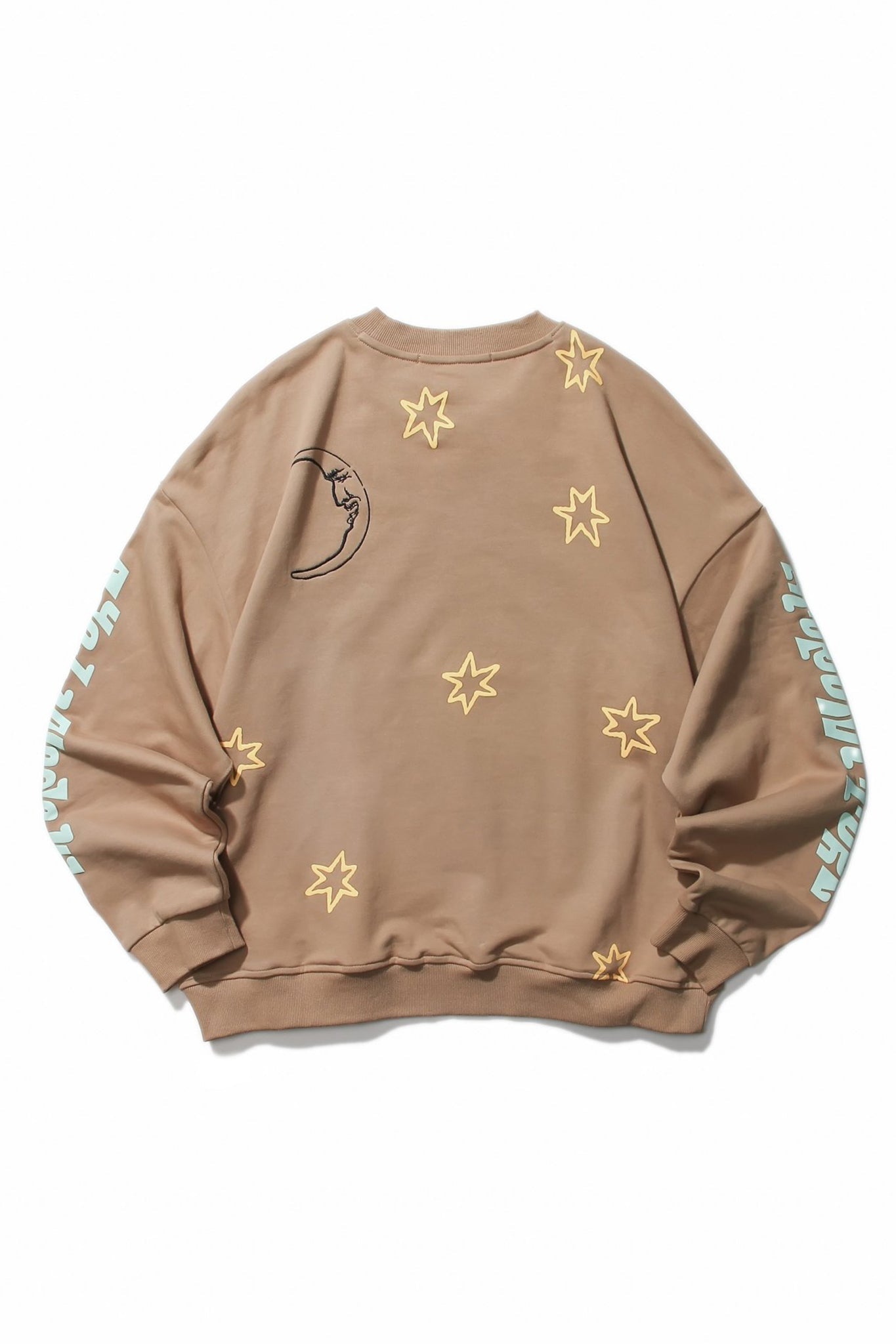 STAR MOON CREWNECK BEIGE Acupuncture