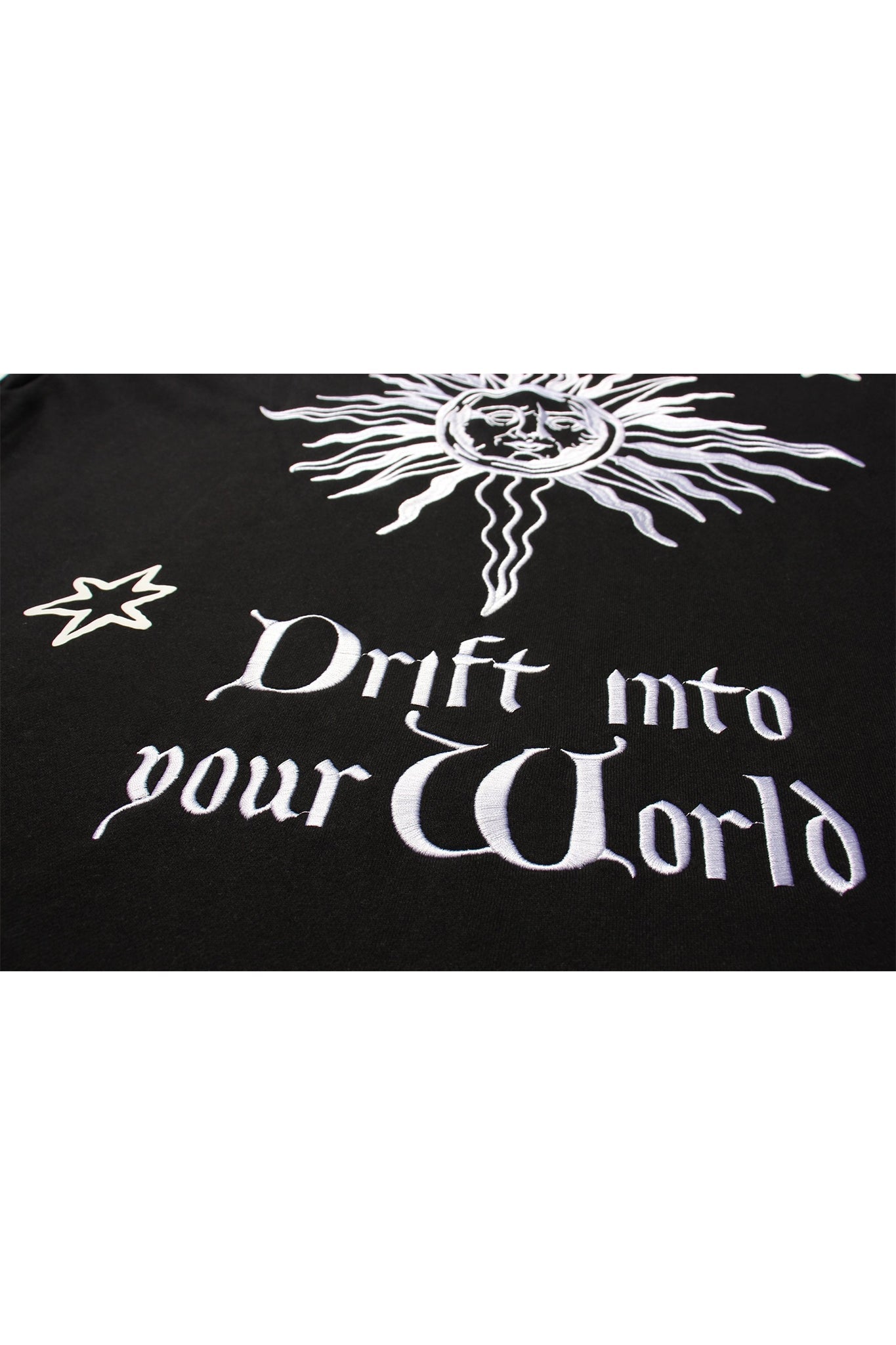 STAR MOON HOODIE BLACK Acupuncture