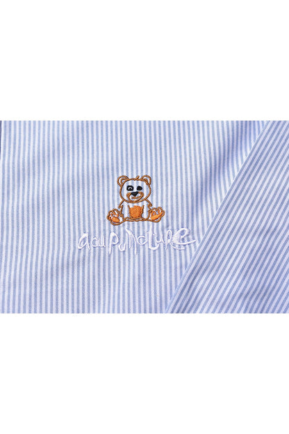 TEDDY STRIPED SHIRT LIGHT BLUE Acupuncture