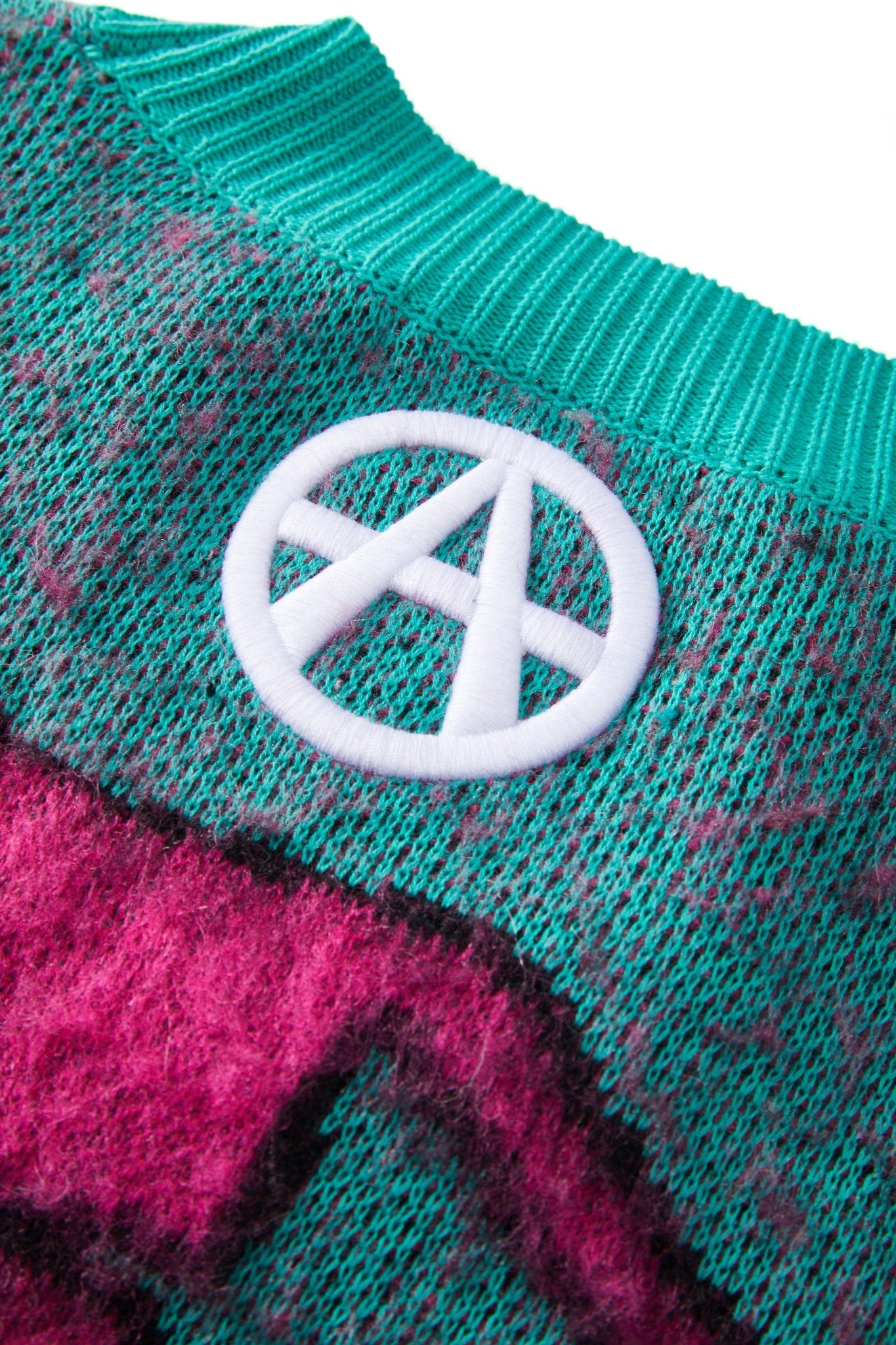 THE CONTORTED SWEATER MIXED GREEN Acupuncture