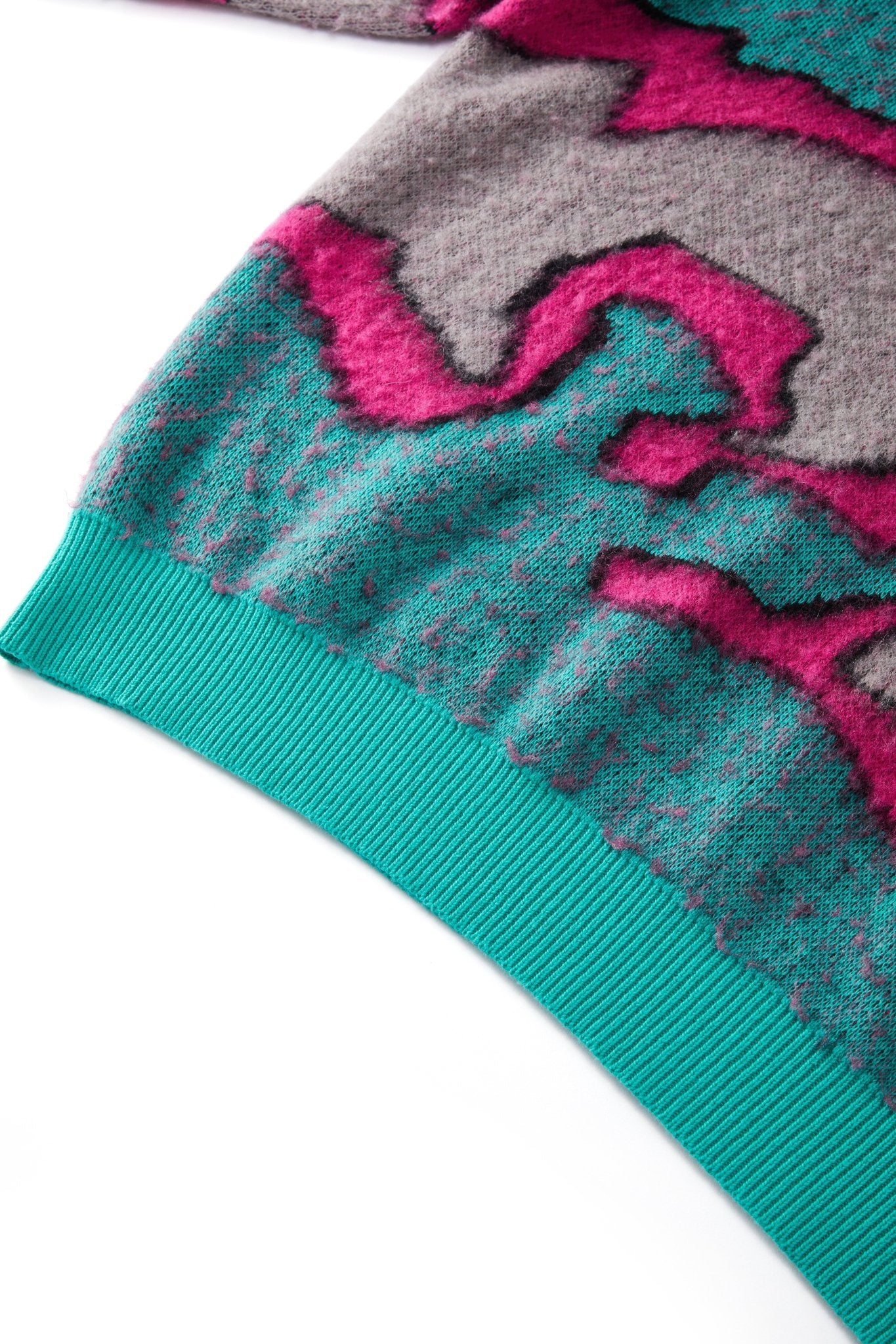 THE CONTORTED SWEATER MIXED GREEN Acupuncture