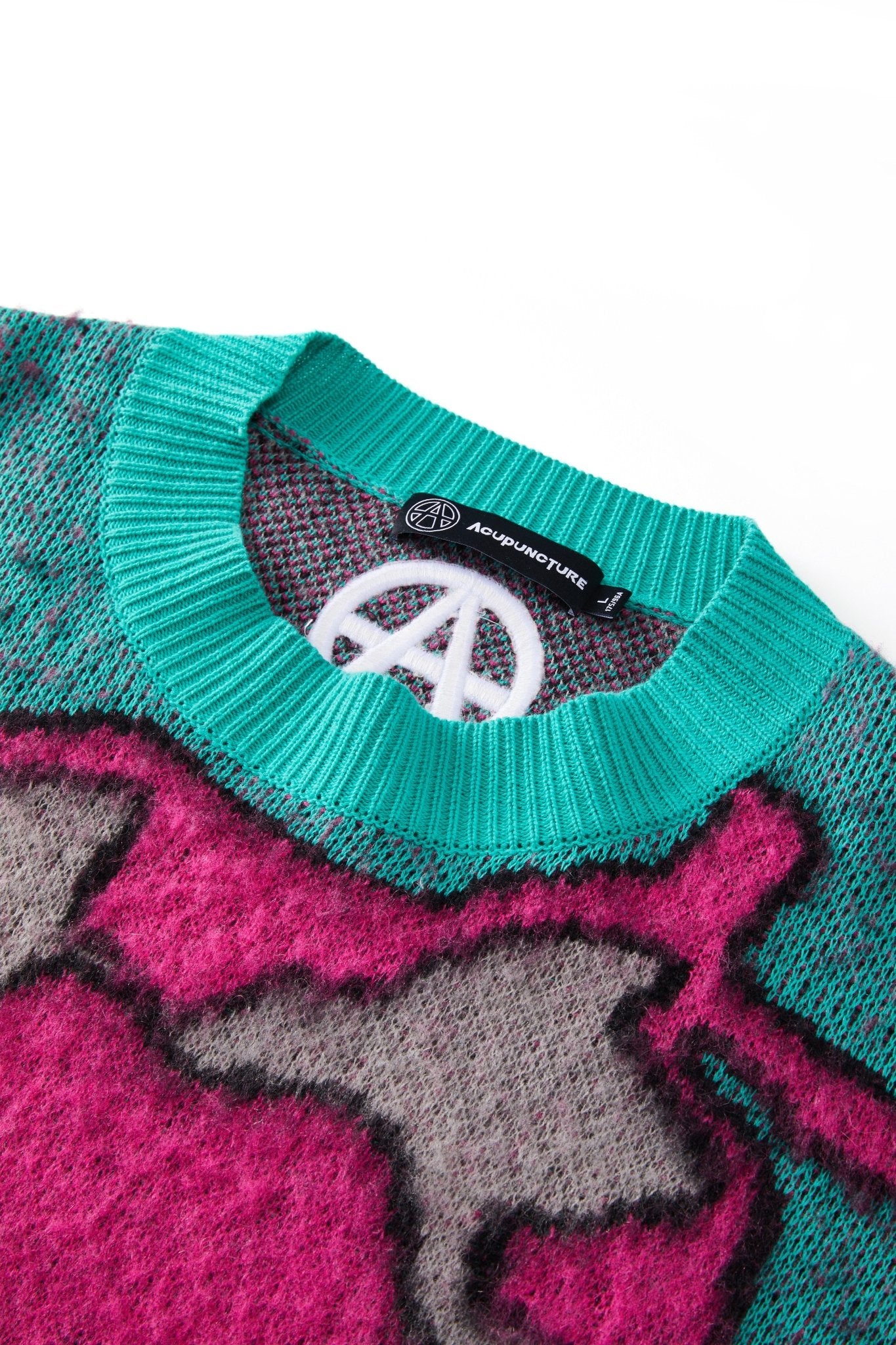 THE CONTORTED SWEATER MIXED GREEN Acupuncture