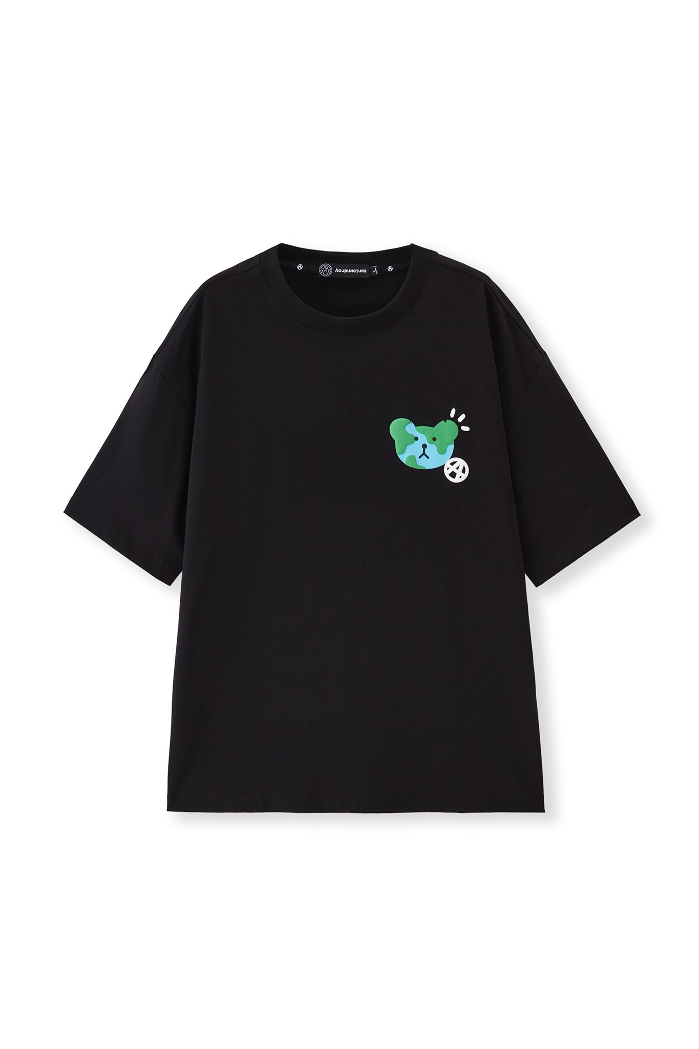 THE EARTH TSHIRT BLACK Acupuncture