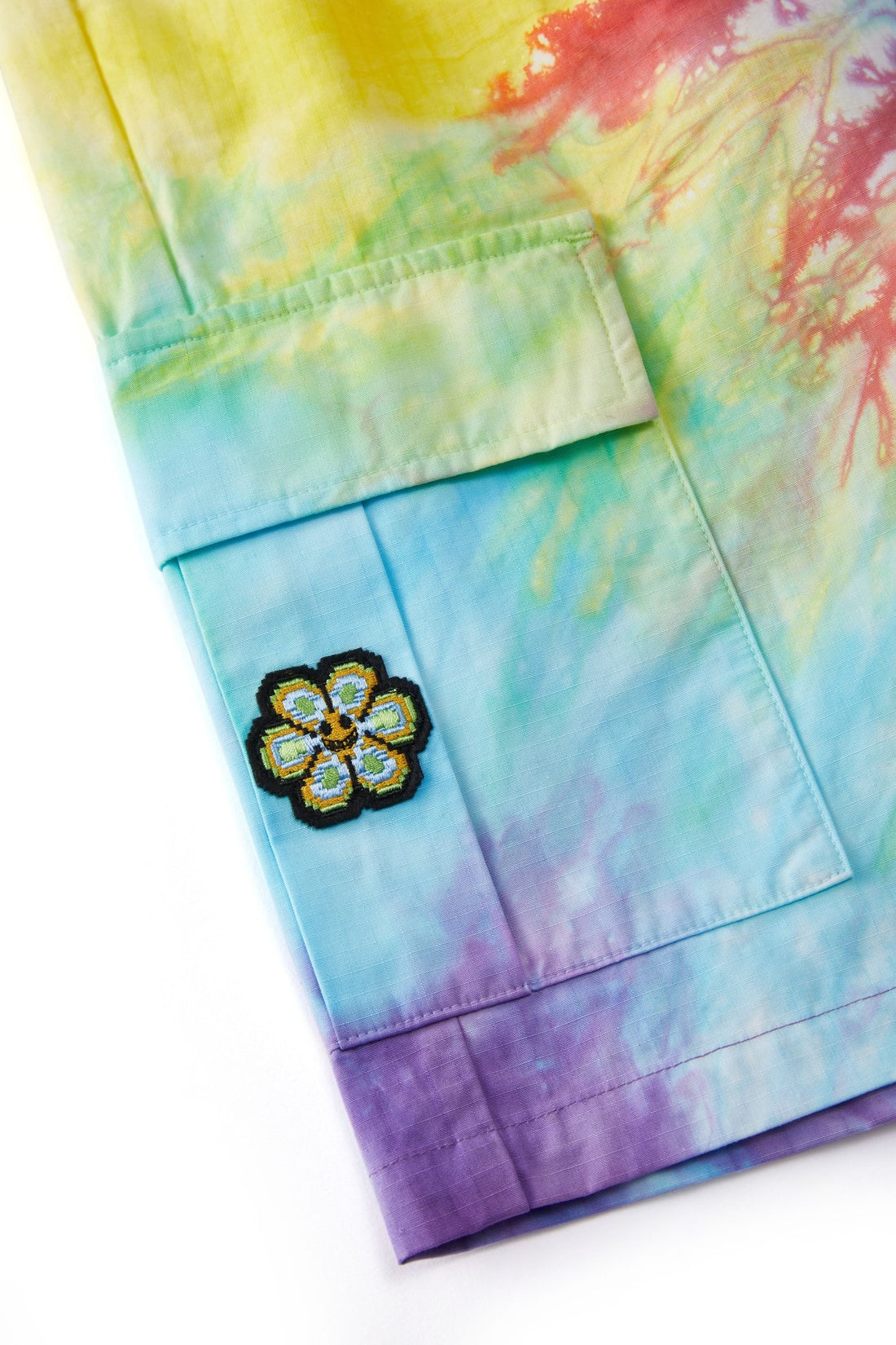 TIE-DYE CARGO SHORTS MULTICOLOR Acupuncture