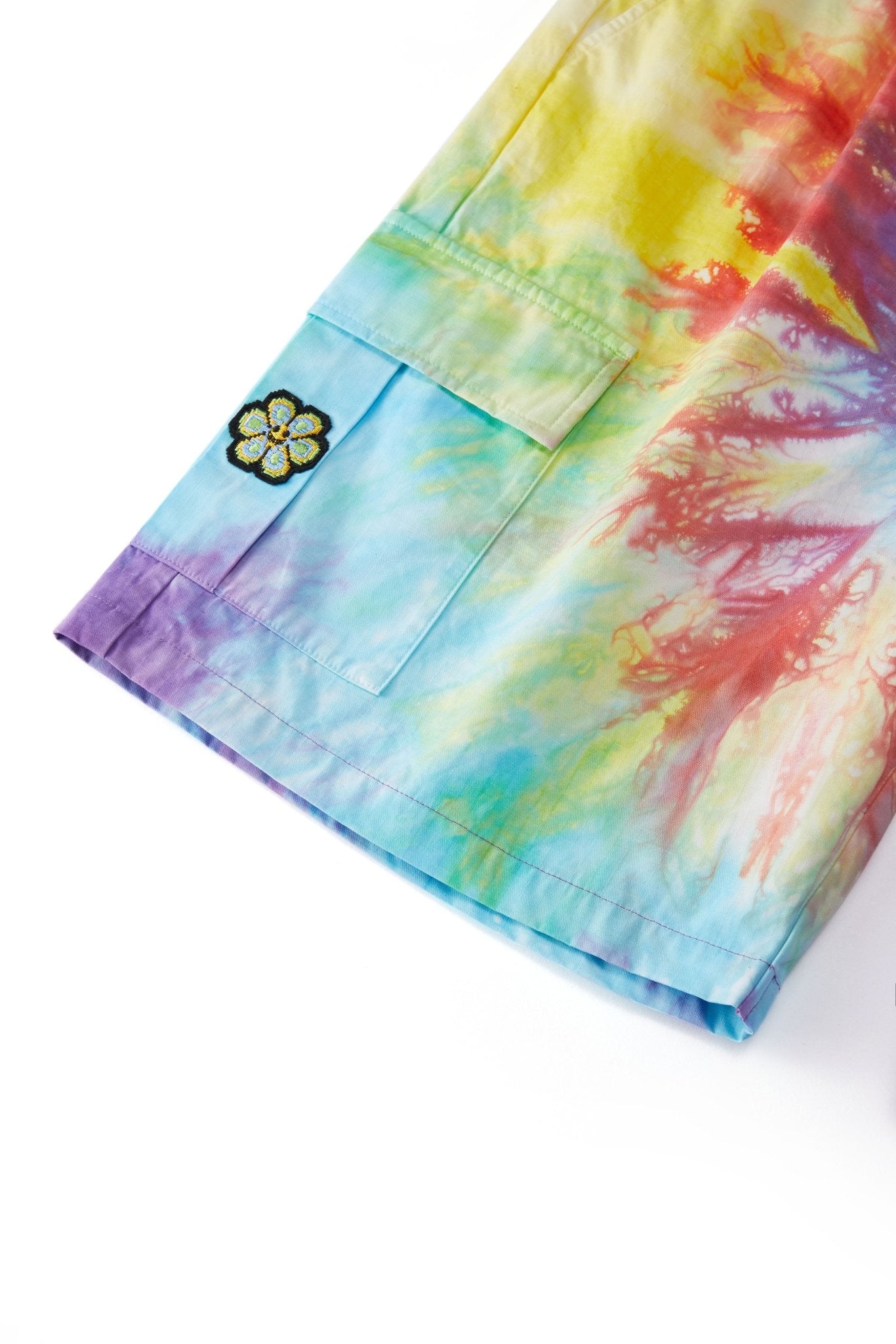 TIE-DYE CARGO SHORTS MULTICOLOR Acupuncture