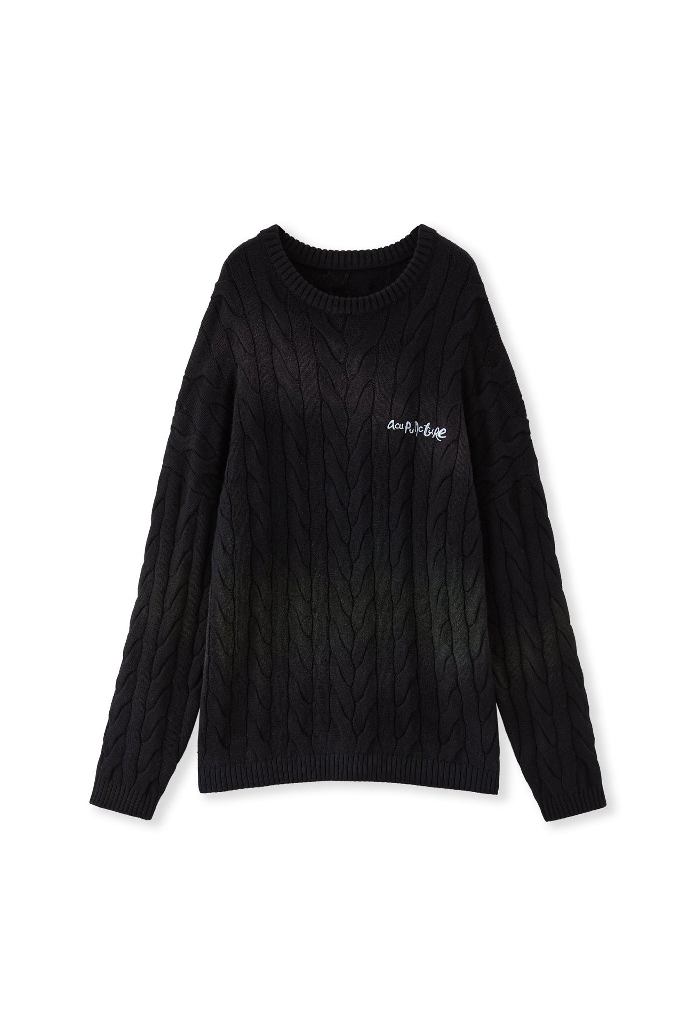 TIE-DYE SWEATER BLACK Acupuncture