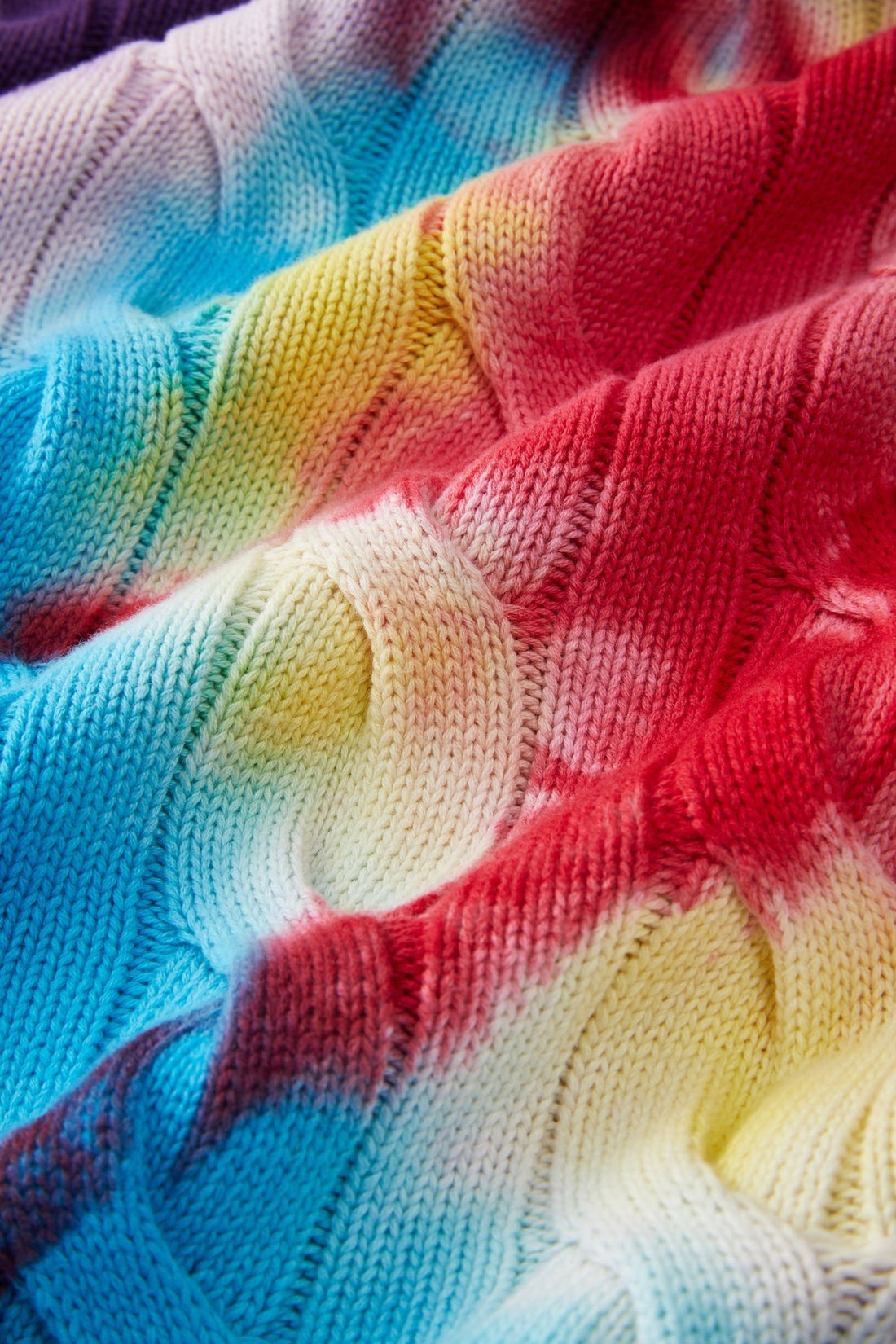 TIE-DYE SWEATER MULTICOLOR RED Acupuncture
