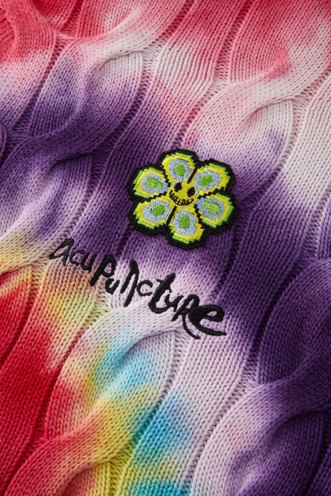 TIE-DYE SWEATER MULTICOLOR RED Acupuncture
