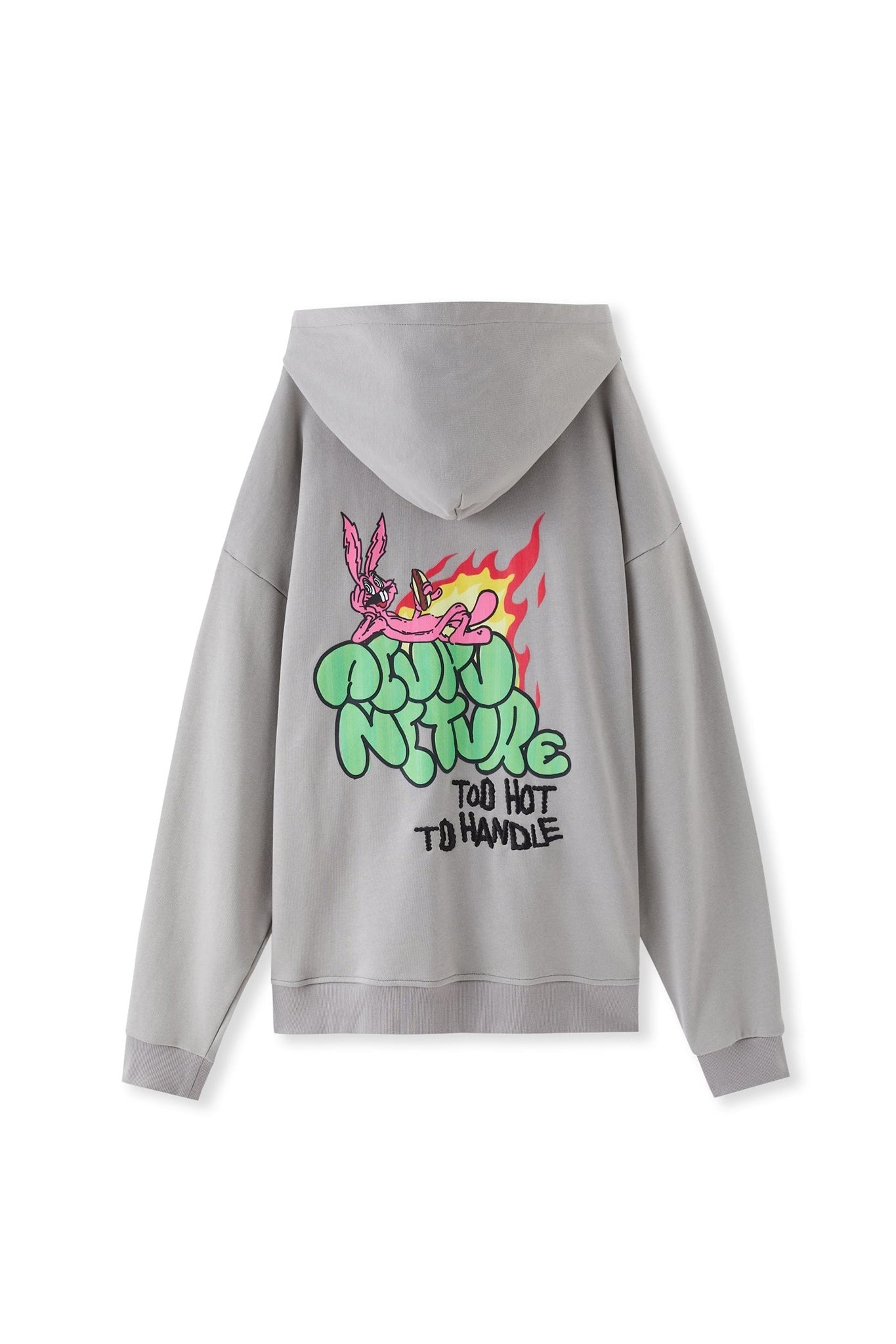 TOO HOT TO HANDLE HOODIE GREY Acupuncture