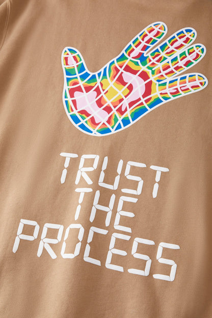 TRUST THE PROCESS HOODIE BROWN Acupuncture