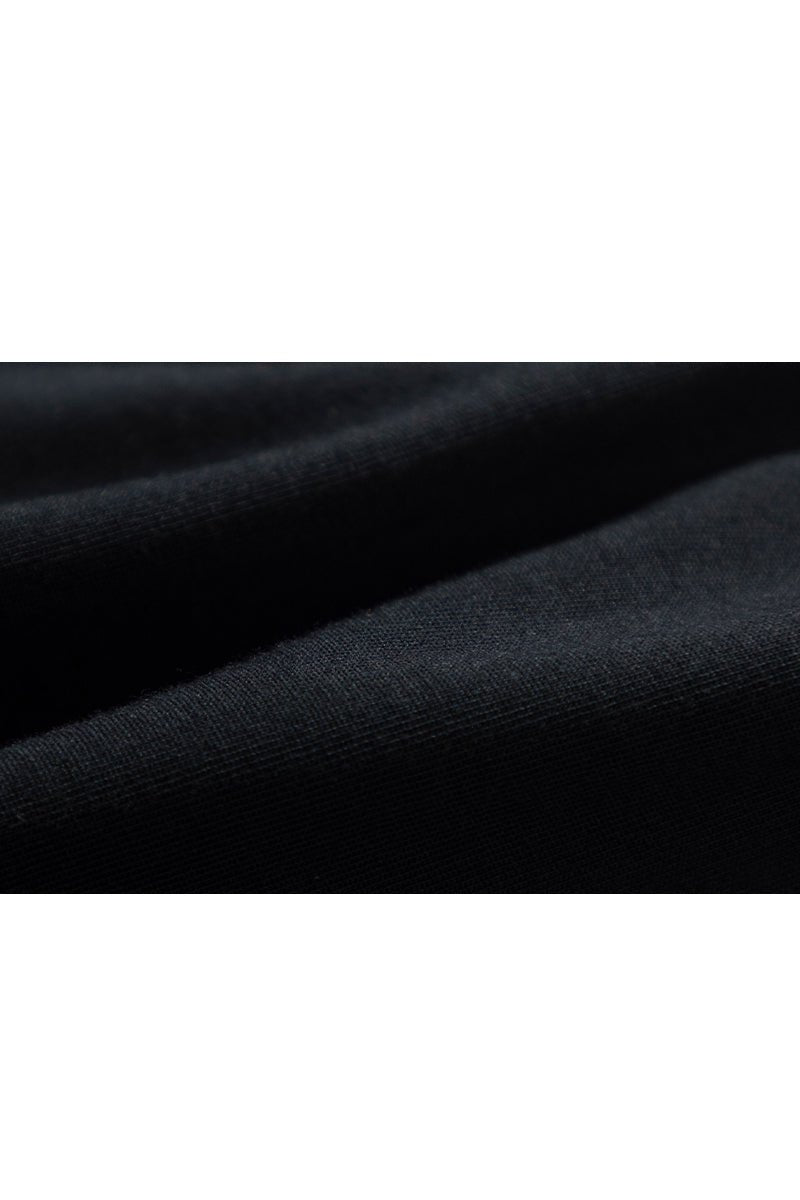 WAVED LOGO T-SHIRT BLACK Acupuncture