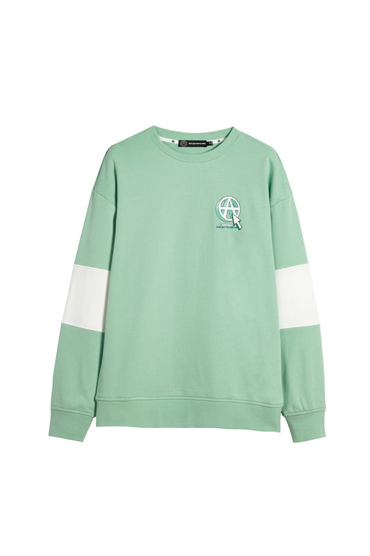 WIN95 CREWNECK GREEN/WHITE Acupuncture