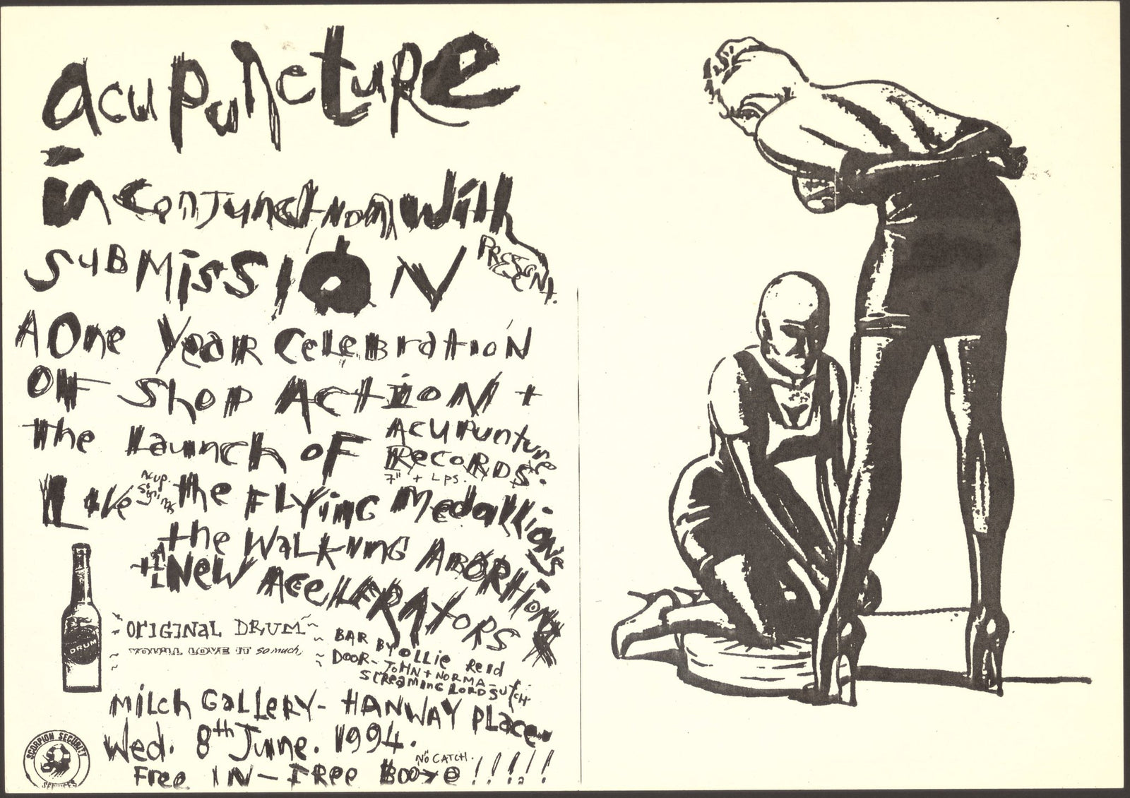 One year in. Turn it up. — June 1994 – Acupuncture